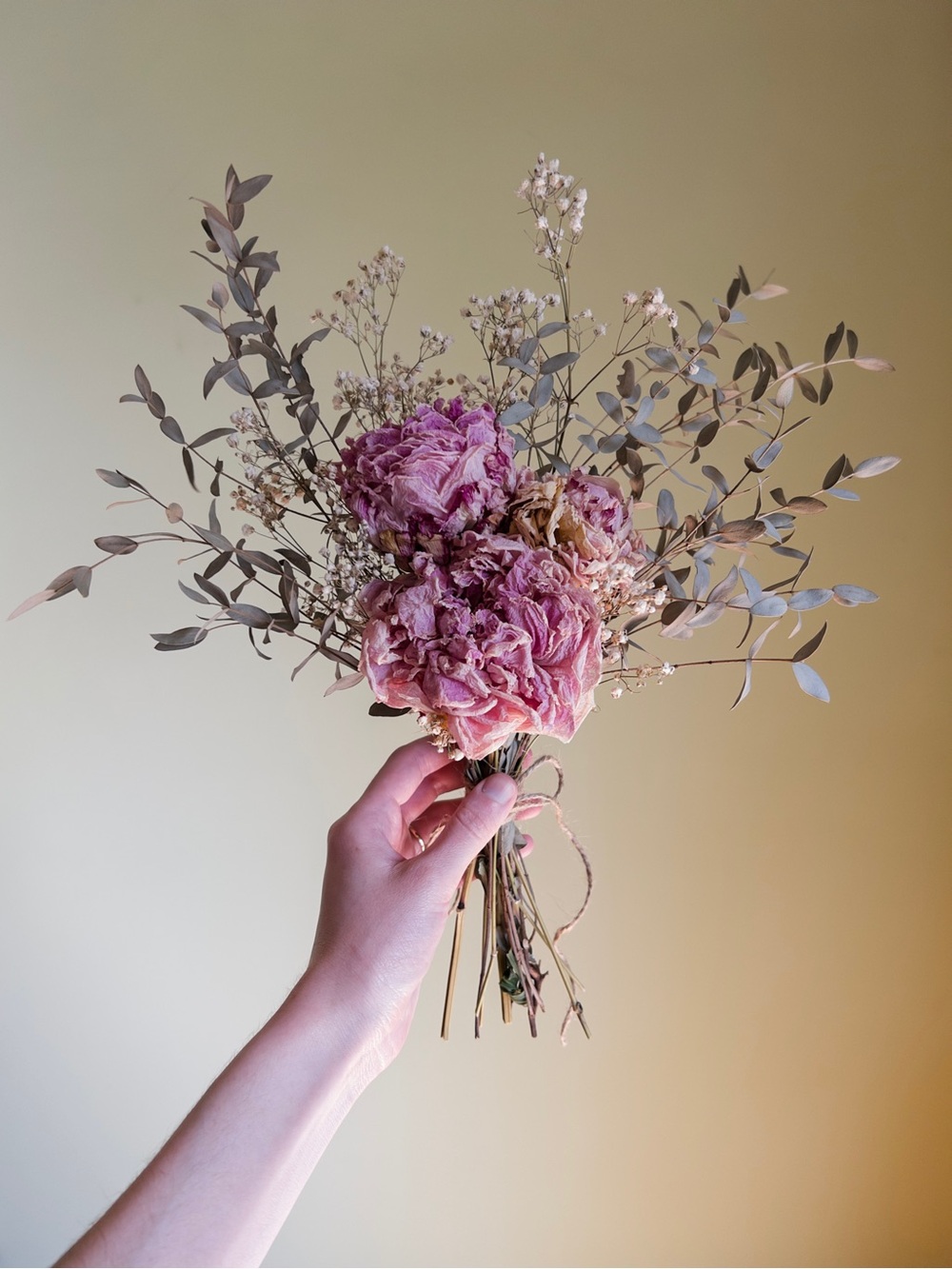Cottage Garden Bouquet, Hand Crafted Dried Flowers, Rustic Cottagecore Decor